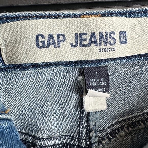 Gap Jeans Midi Front Split Classic Blue Denim Skirt - Picture 8 of 8